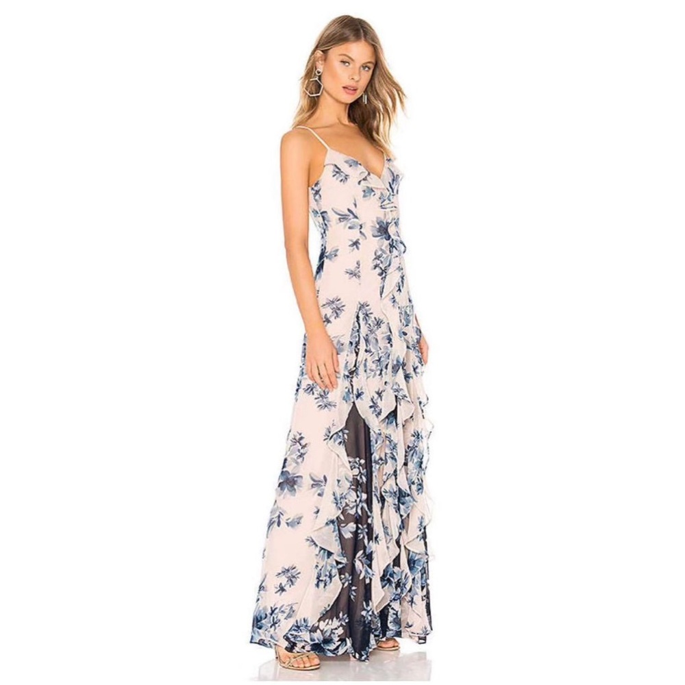 Like new - BCBG FLORAL MAXI DRESS